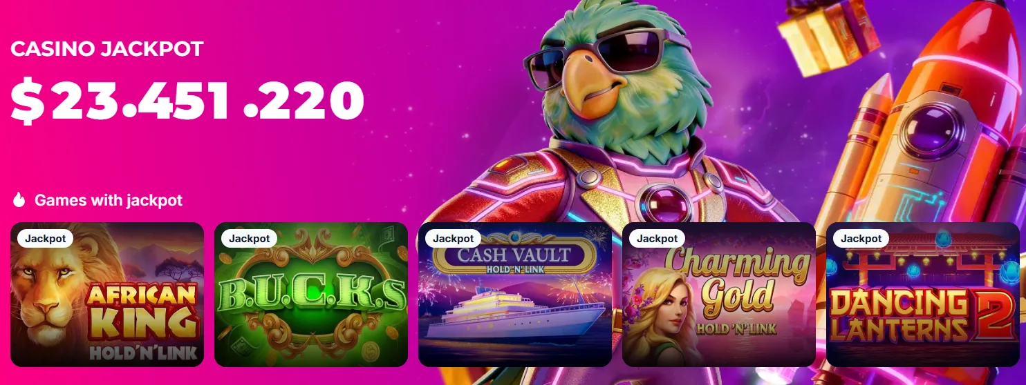 Casino Jackpot w Lukkly i gry Hold'n'Link