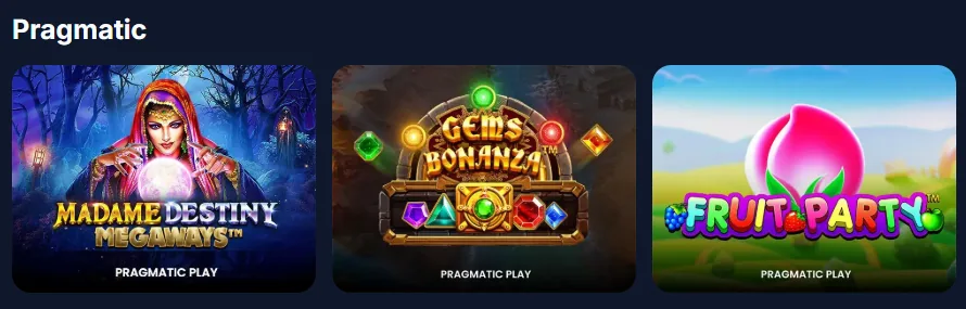 Automaty Pragmatic Play w Lukkly: Madame Destiny Megaways, Gems Bonanza i Fruit Party