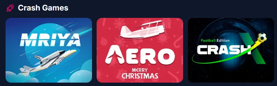 Crash games no Lukkly: Mriya, Aero e Crash X Football Edition