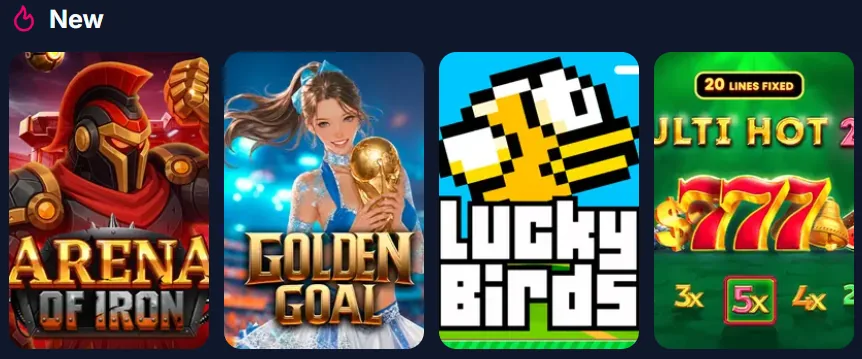 Slots novas no Lukkly: Arena of Iron, Golden Goal, Lucky Birds e Multi Hot 777